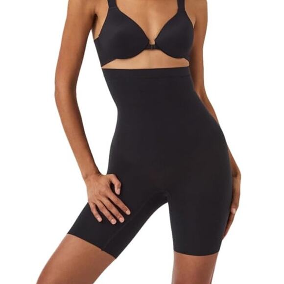 SPANX High-Waisted Shaper Short in Very Black, Size M - Picture 1 of 11
